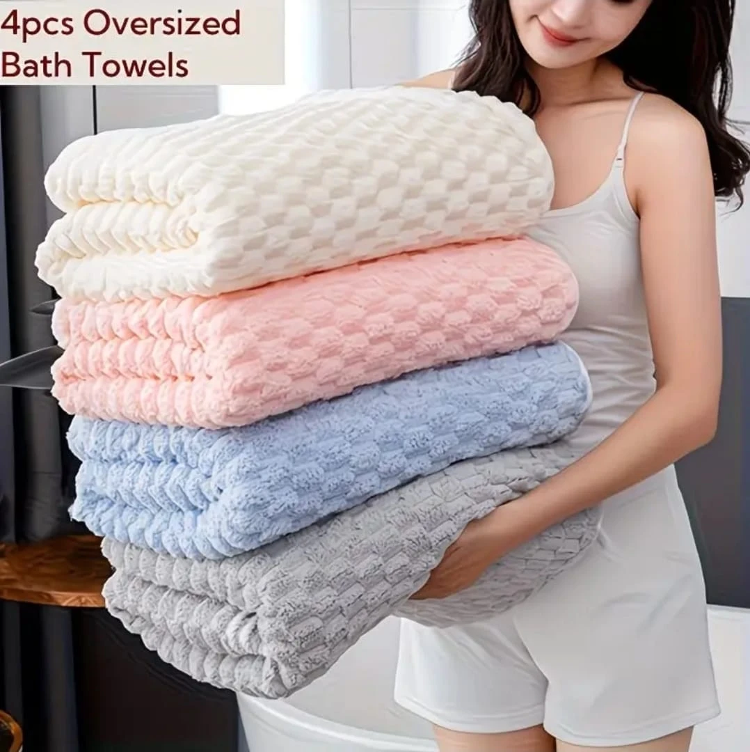 4 PCS Bath Towels, Soft  Towels, Luxury Towels – 50+ Available - photo 3
