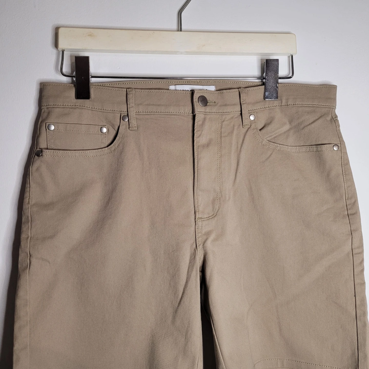 Mens Khaki Cotton Shorts - photo 4
