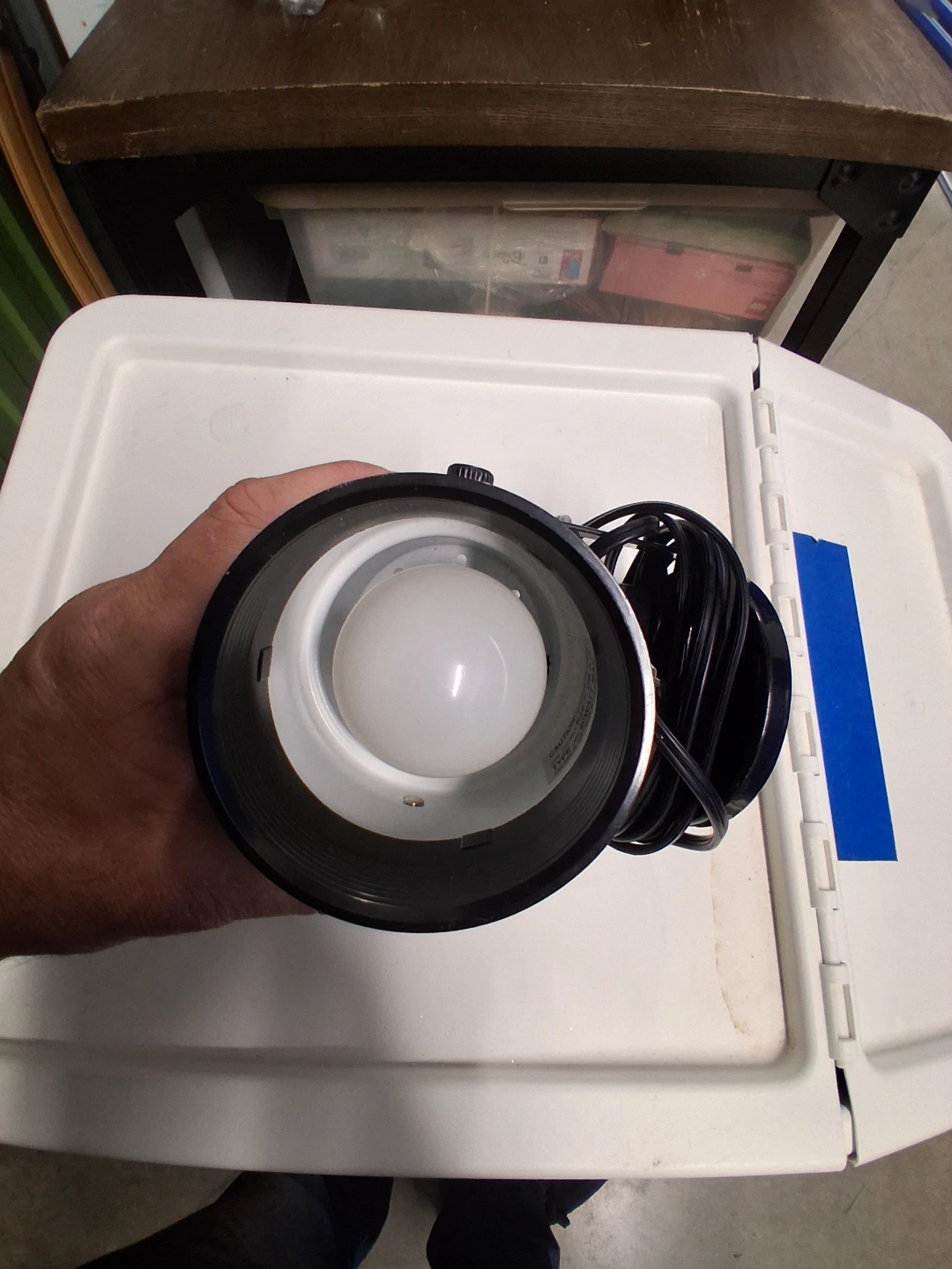 Black Portable Accent Spotlight