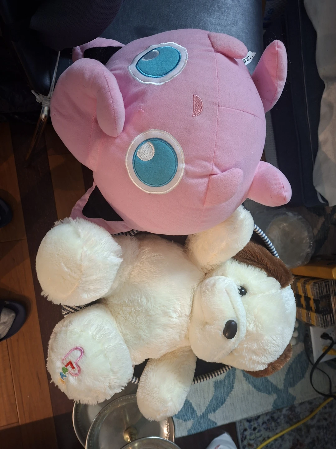 Jigglypuff and Puppy Plush Toys