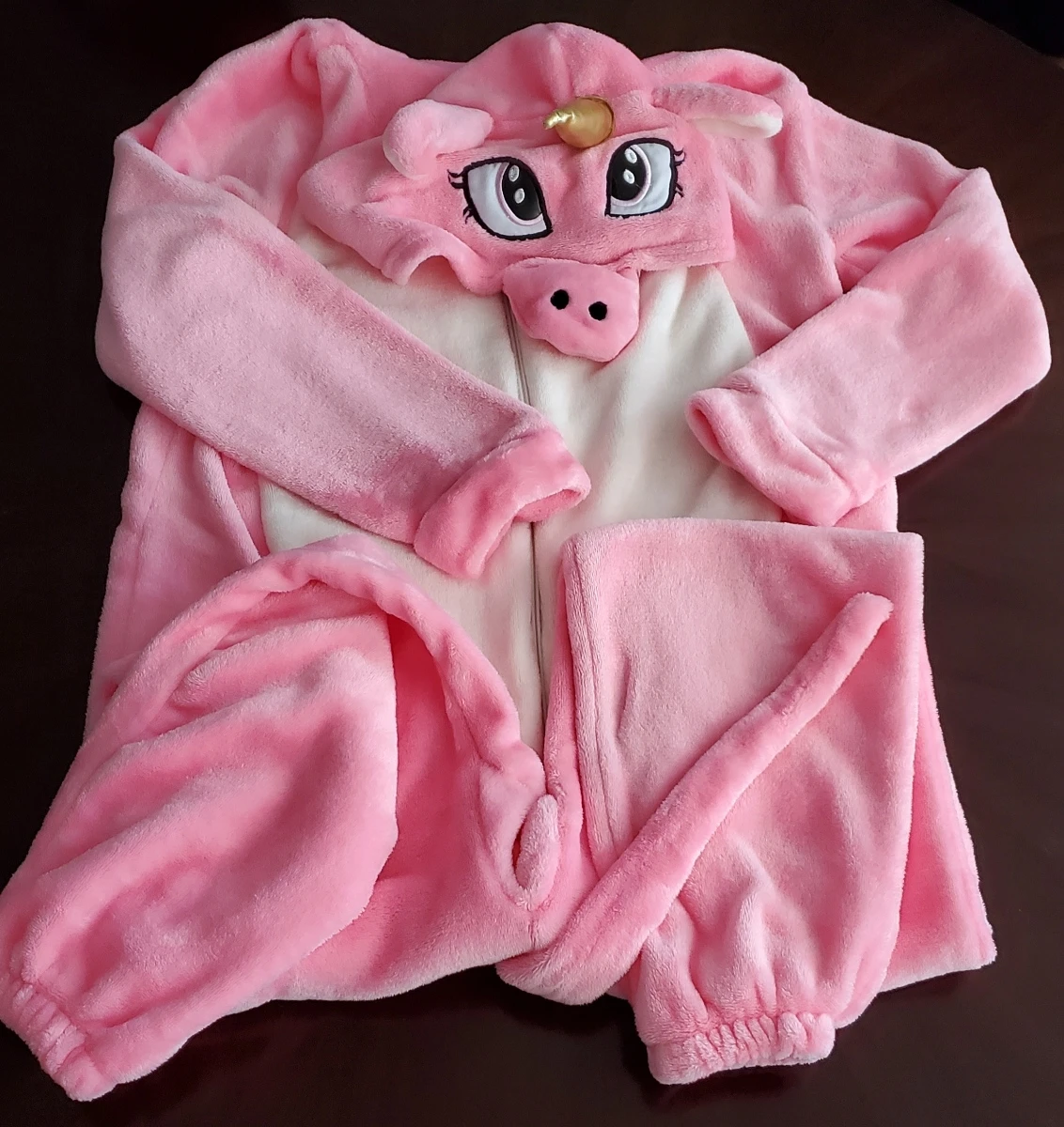 Pink Unicorn Plush Onesie - photo 2
