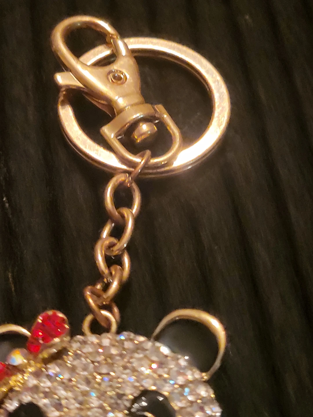 Rhinestone Panda Bear Key Chain - photo 4