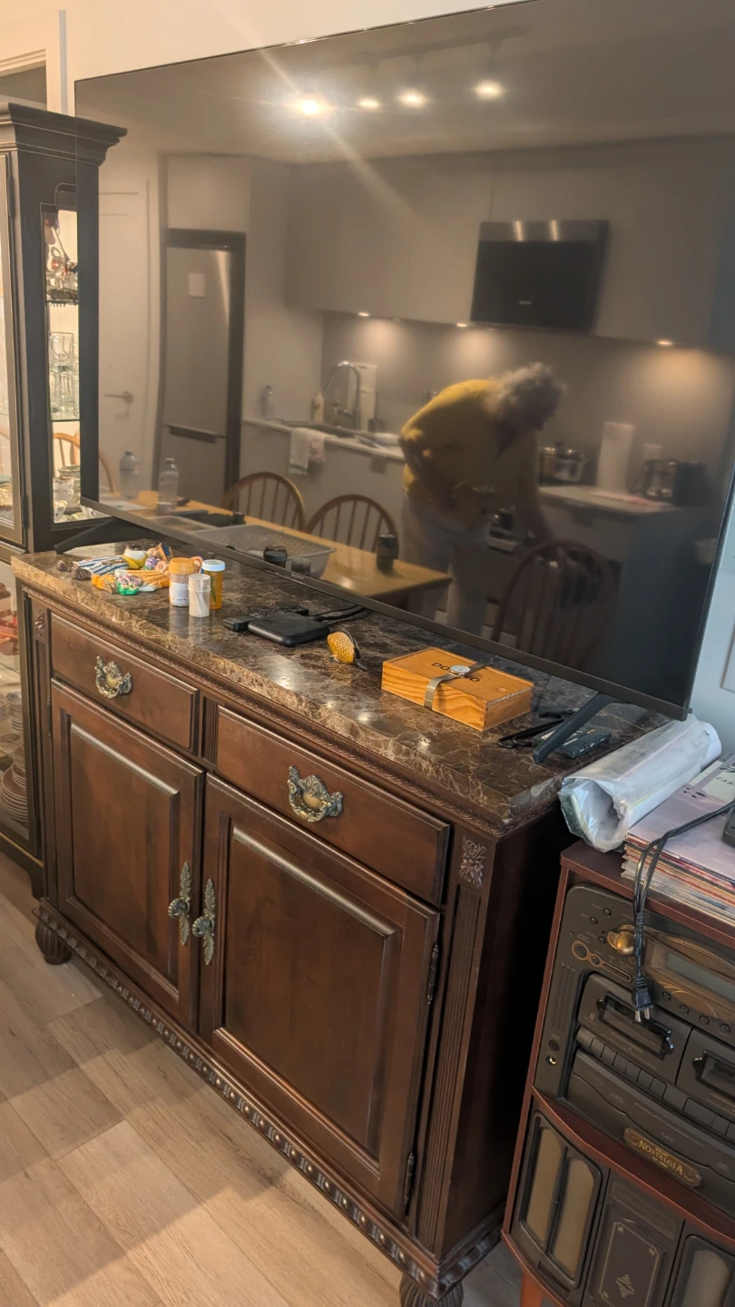 Classic Wooden Sideboard with Marble Top - photo 3