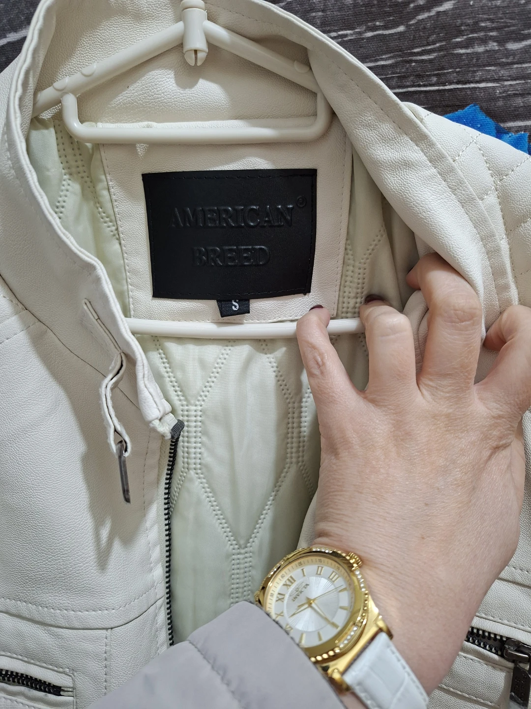 American Breed Quilted White Jacket - photo 2