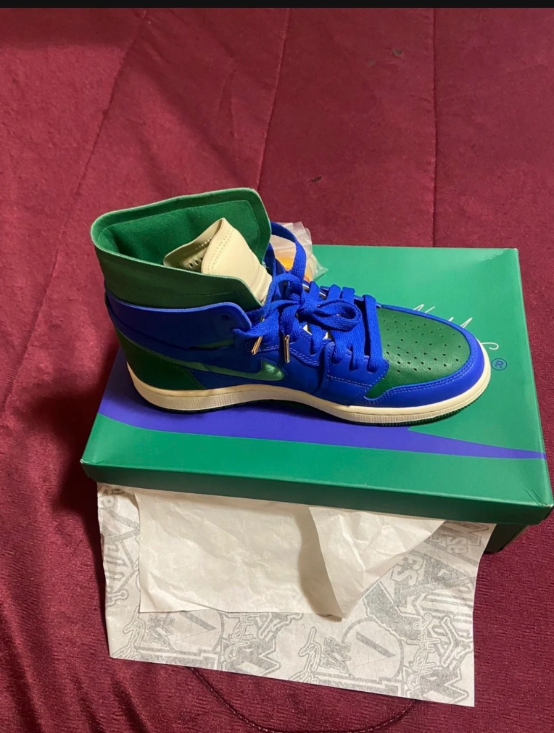 Nike WMNS Air Jordan 1 Zoom CMFT SP Hyper Royal Pine Green - photo 2