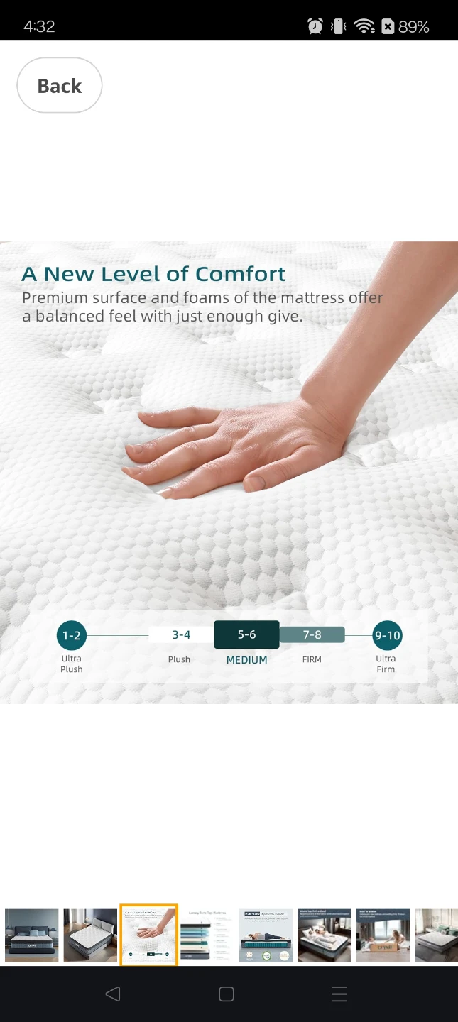 Double Bed Frame + 10" Memory Foam Hybrid Mattress - photo 5
