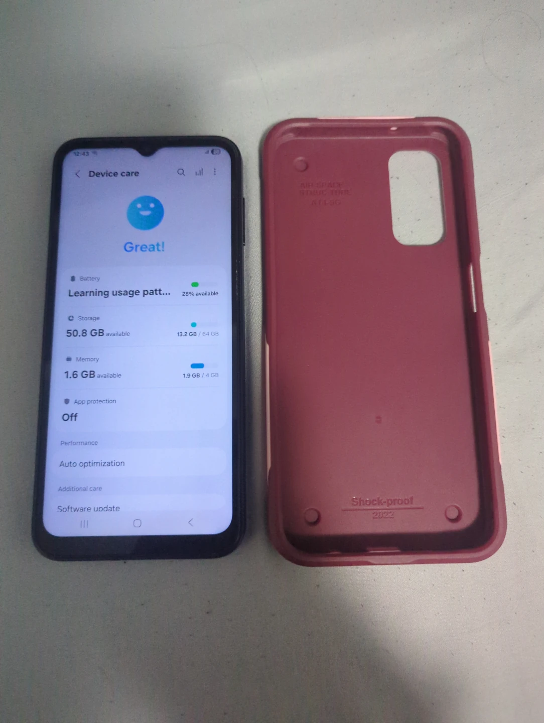 Samsung Galaxy A14 5G 64GB with Case