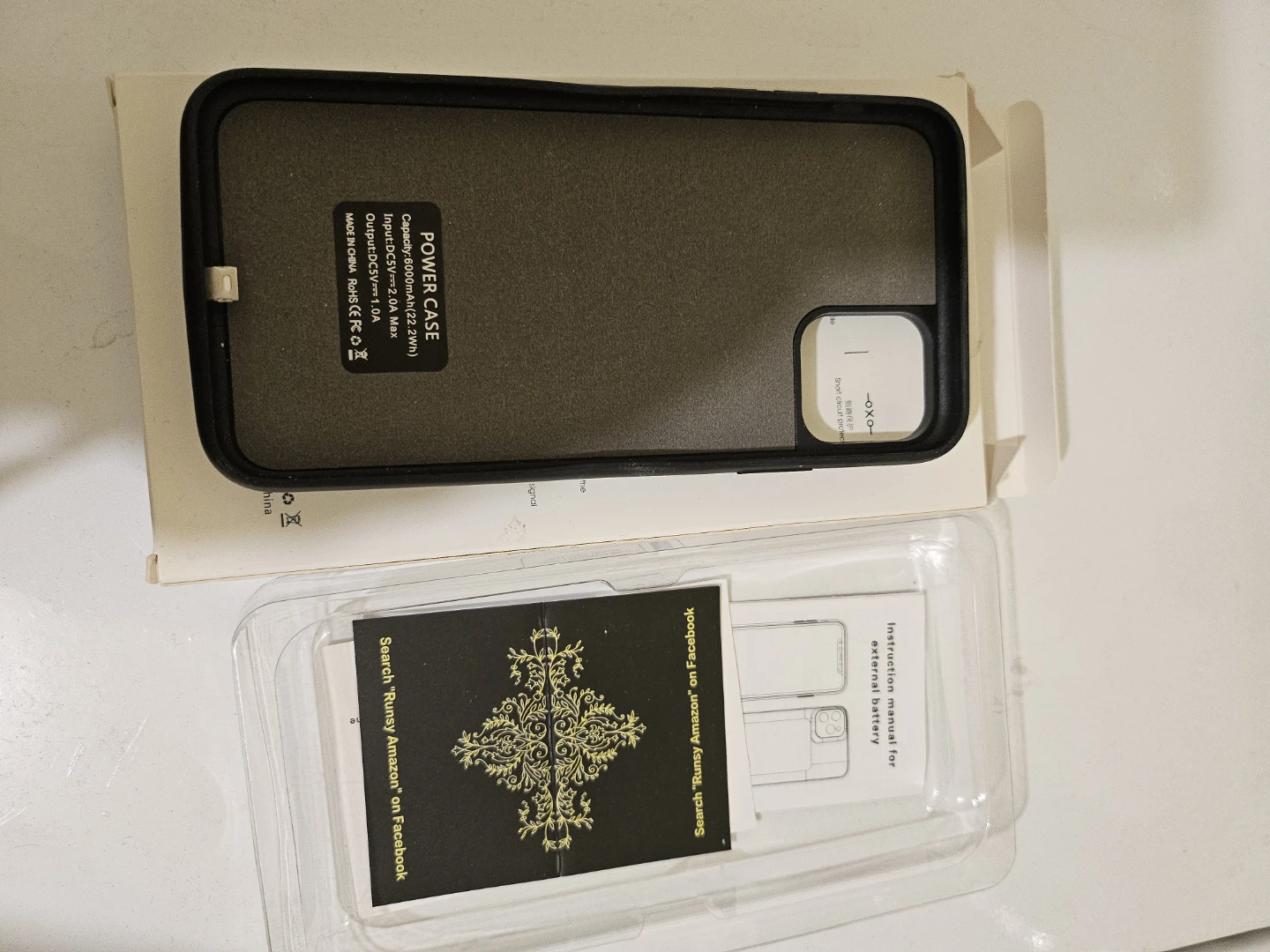 Black Power Case for Smartphone
