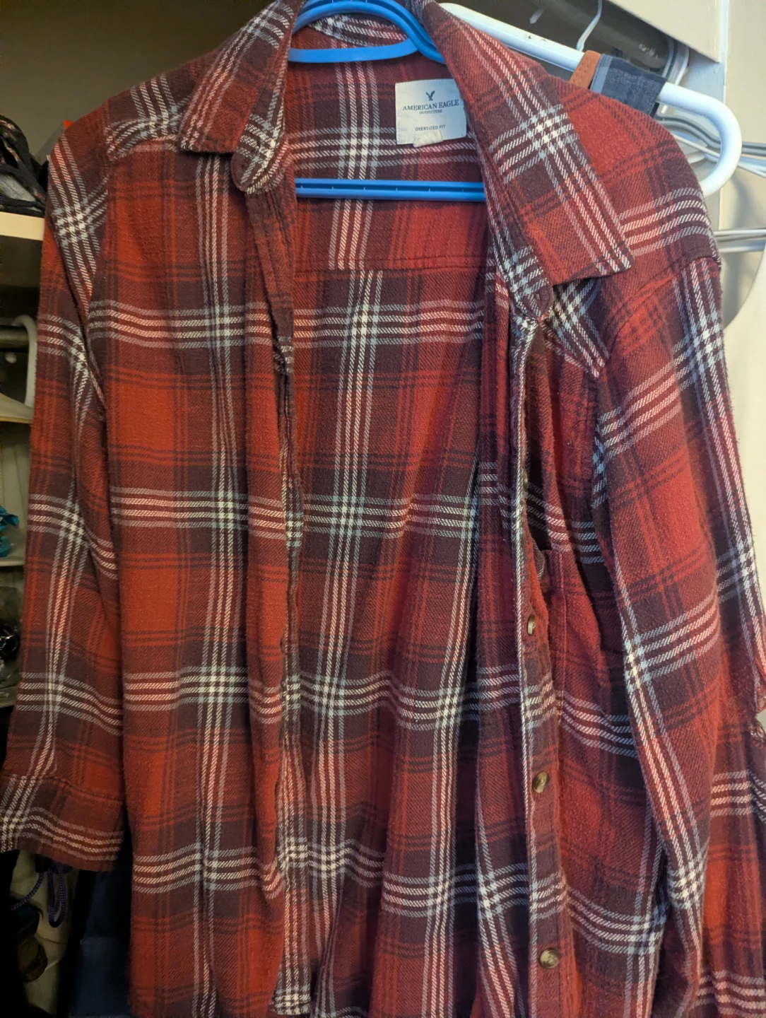 American Eagle Plaid Flannel Shirt
