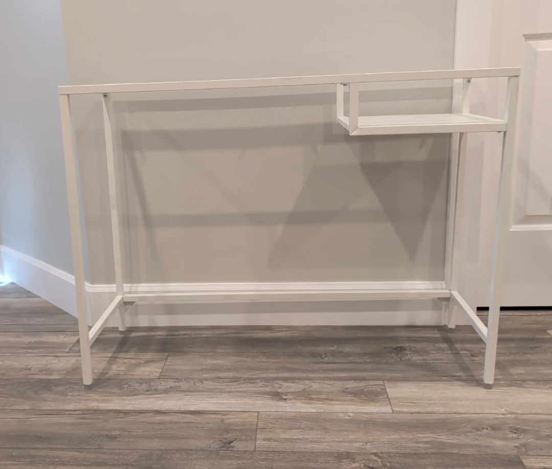IKEA VITTSJO White Glass Laptop Desk / Entryway Table