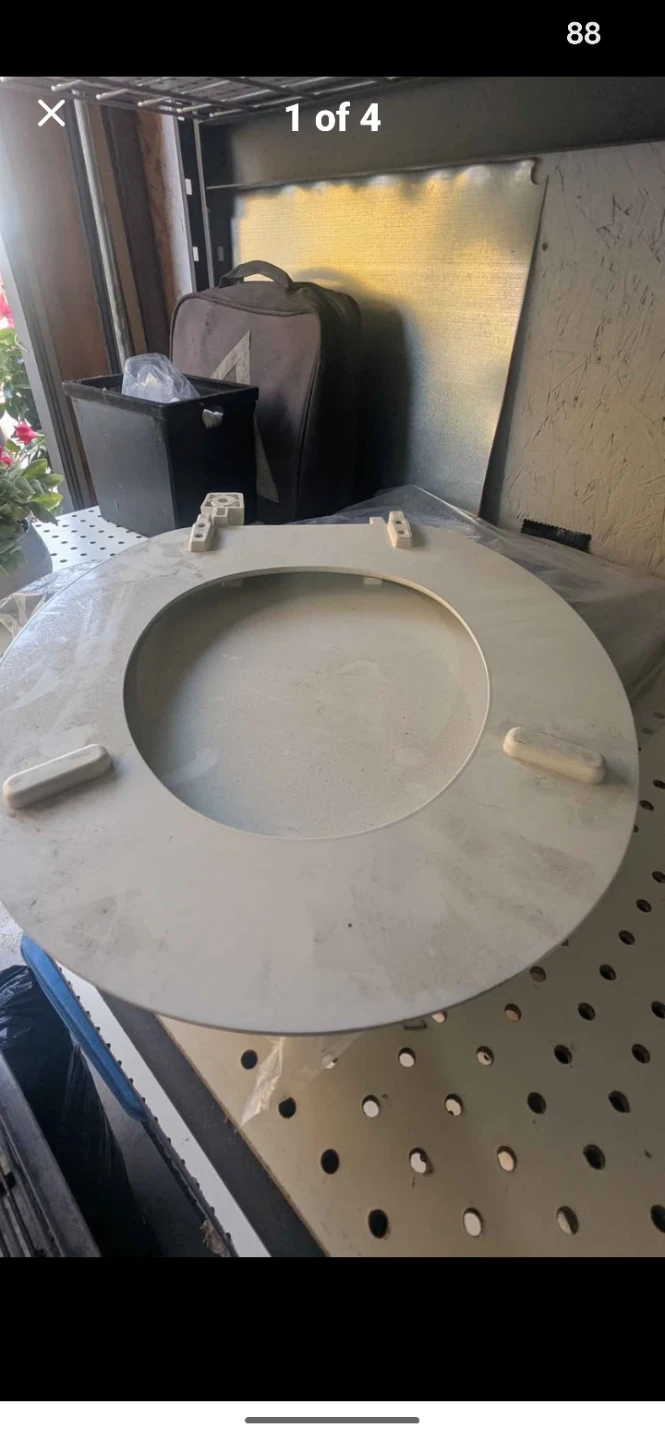 White Round Toilet Seat - photo 4