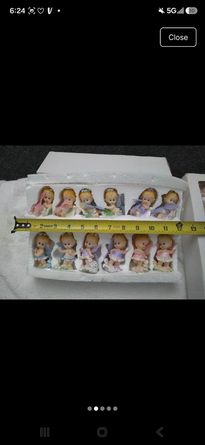 Set of 12 Miniature Fairy Angel Figurines - photo 2