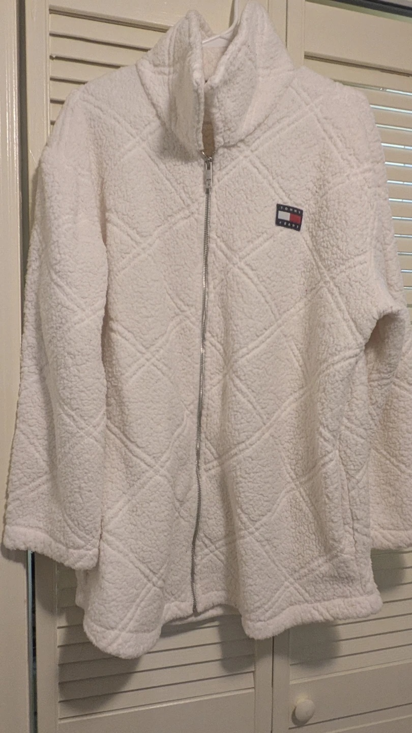 Tommy Jeans Off-White Sherpa Jacket