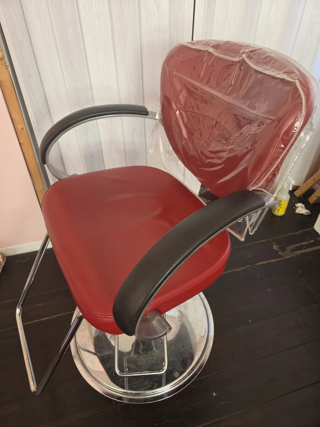 Red Salon Styling Chair