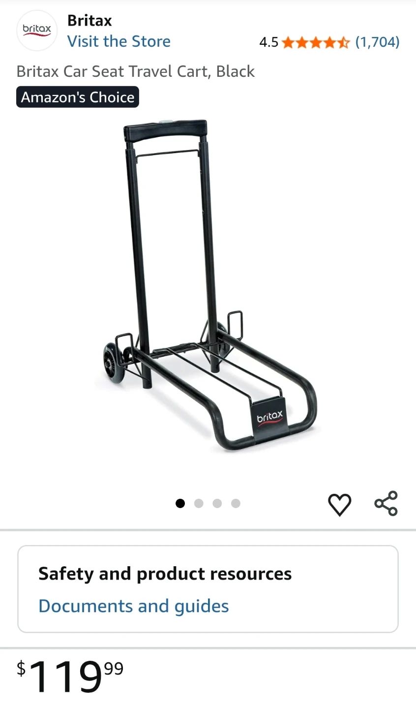 Britax Car Seat Travel Cart- New - photo 3