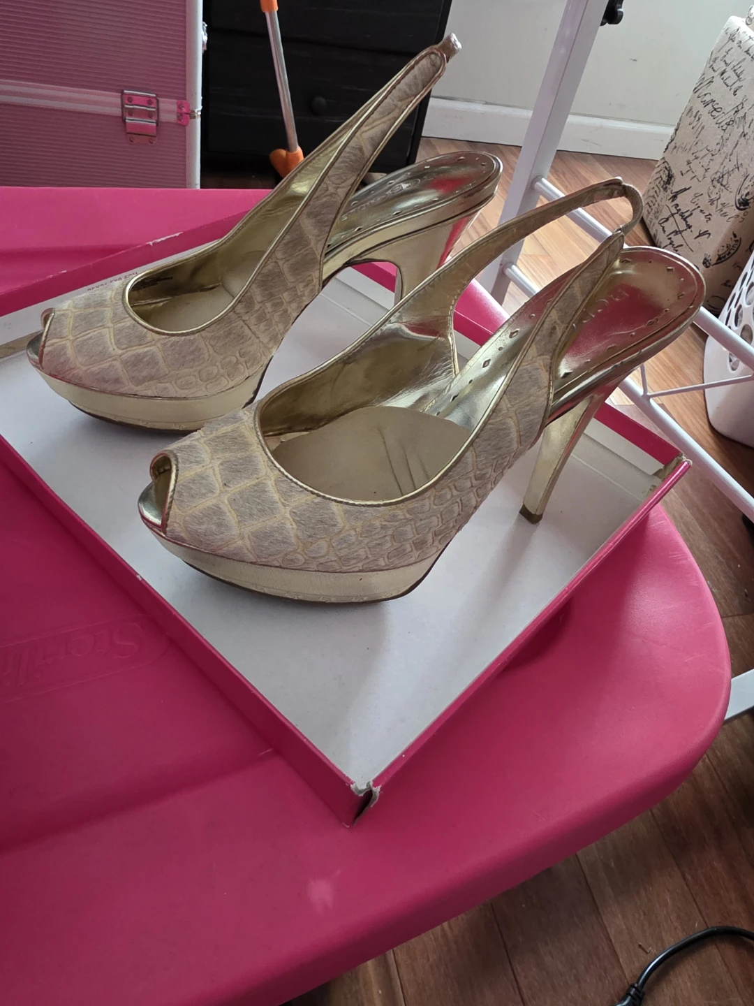 BCBG Girls Catilyn Heels Gold 6M