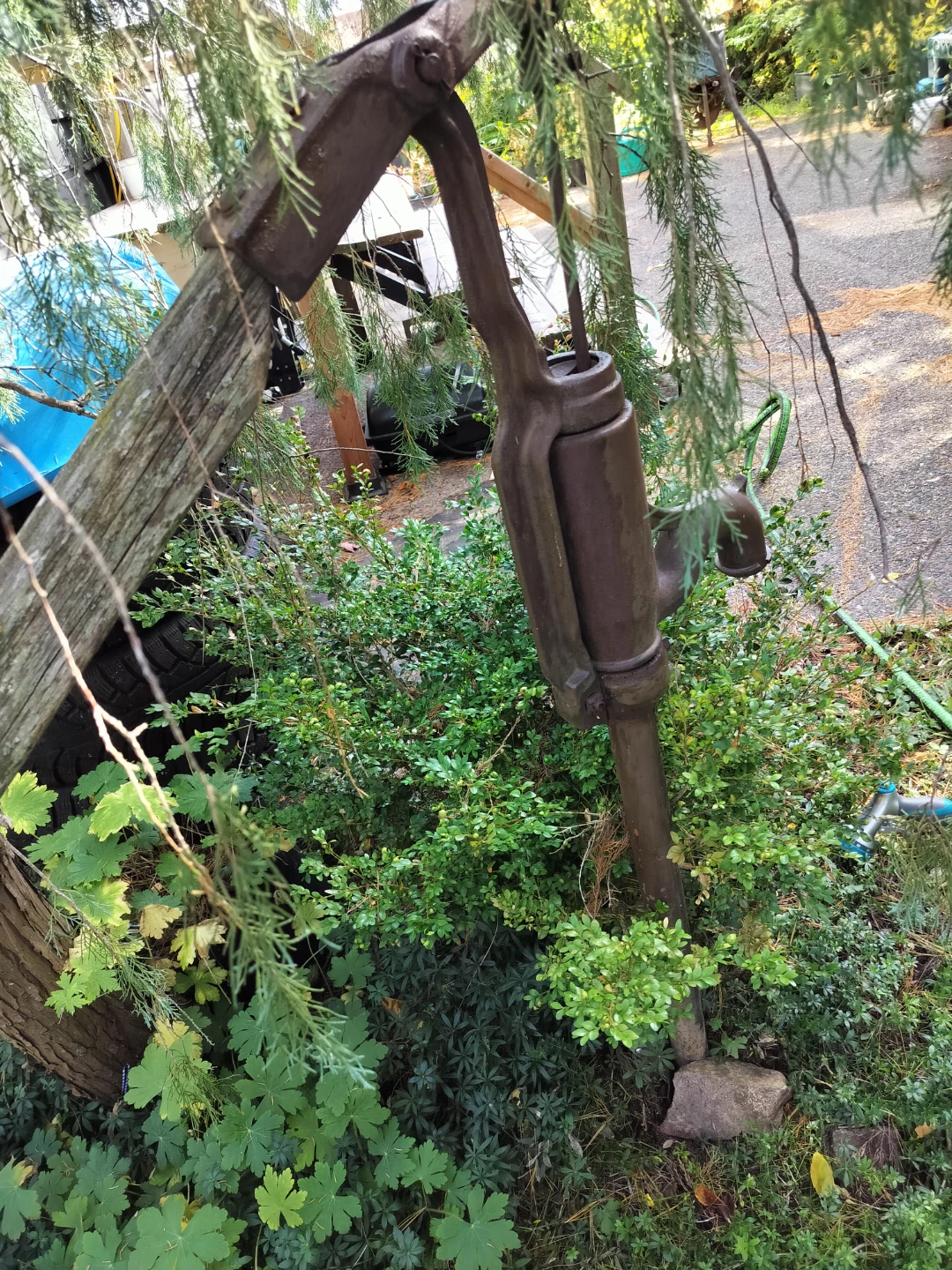 Vintage Cast Iron Hand Water Pump - photo 3