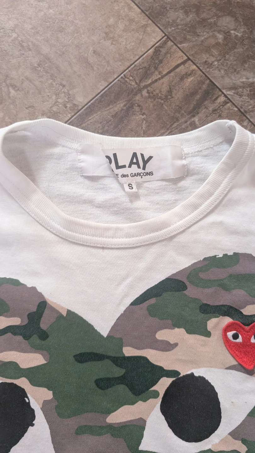 CDG Camo Heart T-Shirt - photo 2