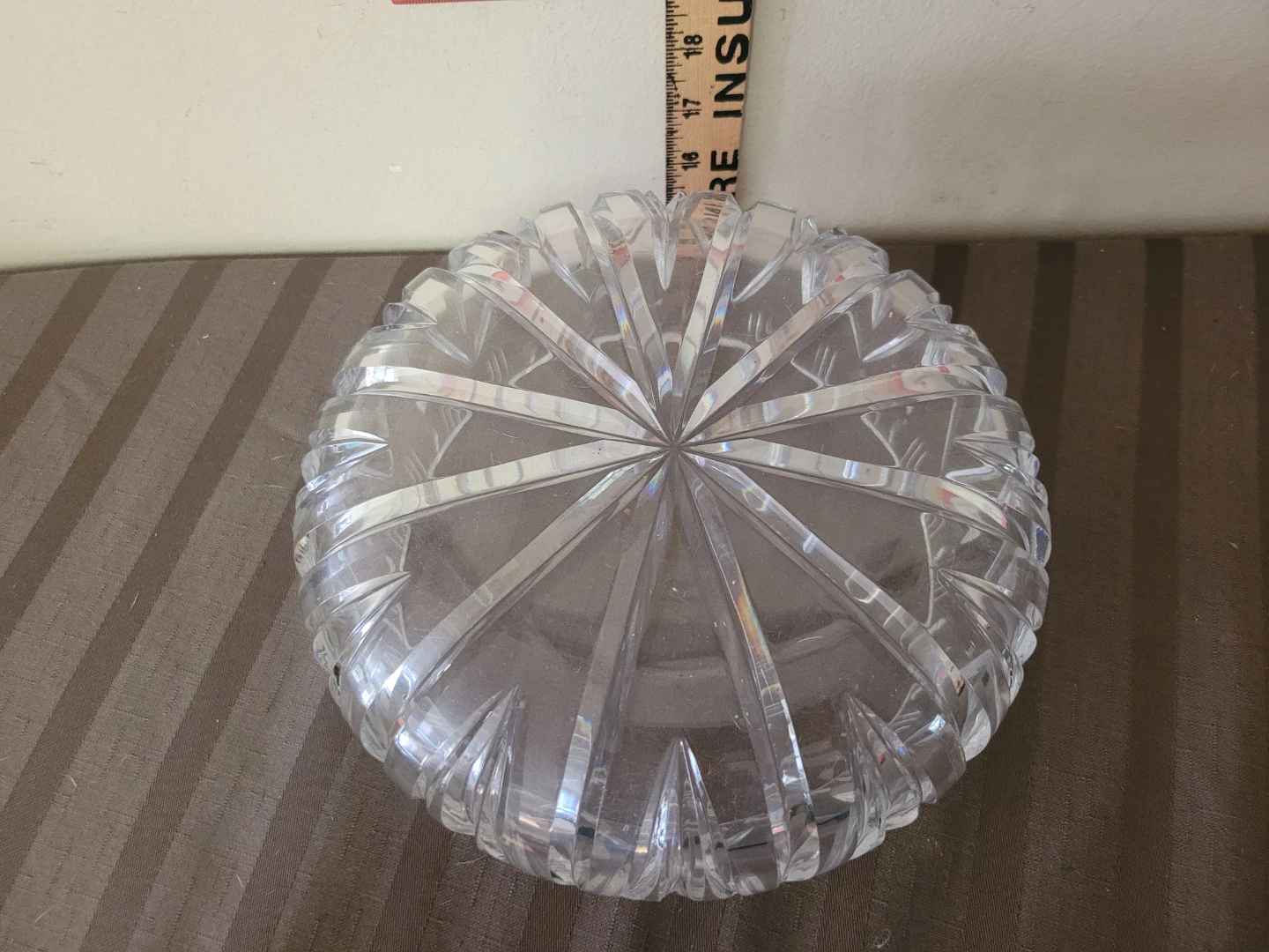 VINTAGE CRYSTAL BOWL HOBNAIL COMPOTE CANDY Carnival Glass Mug - photo 5