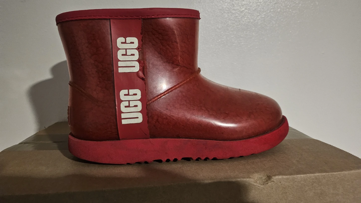 UGG Kids Red Waterproof Boots Size 2 - photo 2