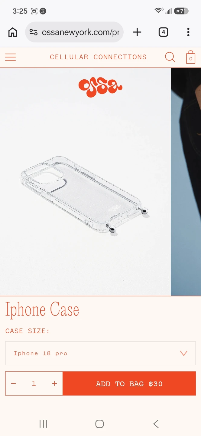 Ossa Transparent iPhone 18 Pro Case - photo 3