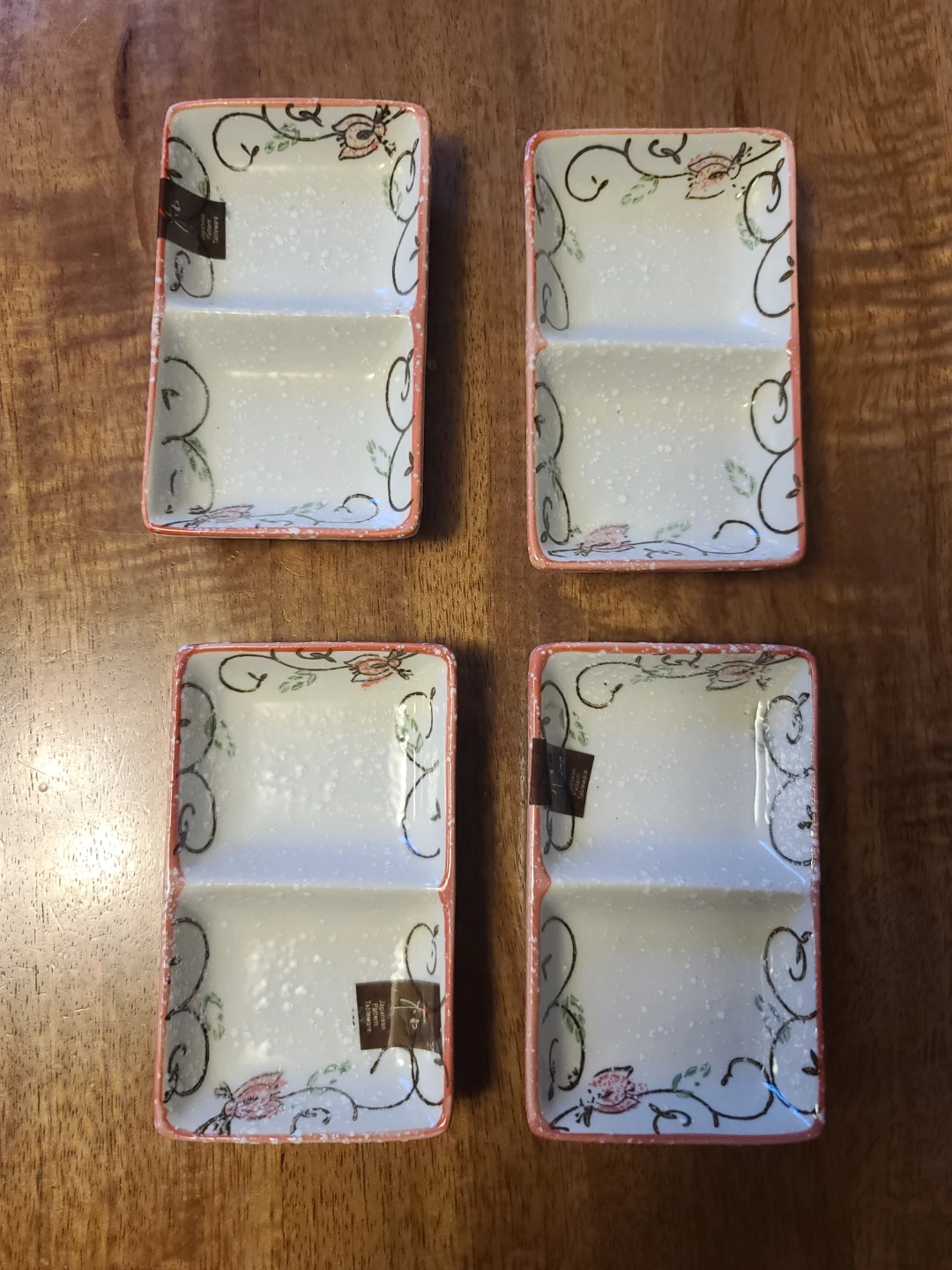 Set of 12 Japanese Style Divided SoySource Dishes - photo 4