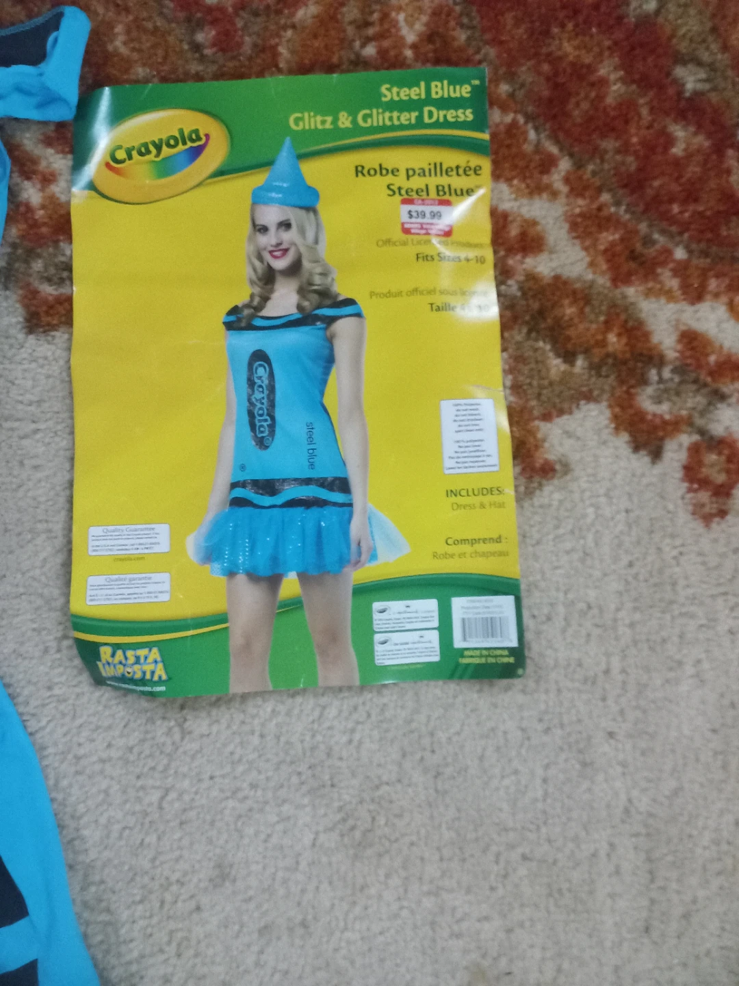 Halloween Crayola Steel Blue Glitz & Glitter Costume - photo 2