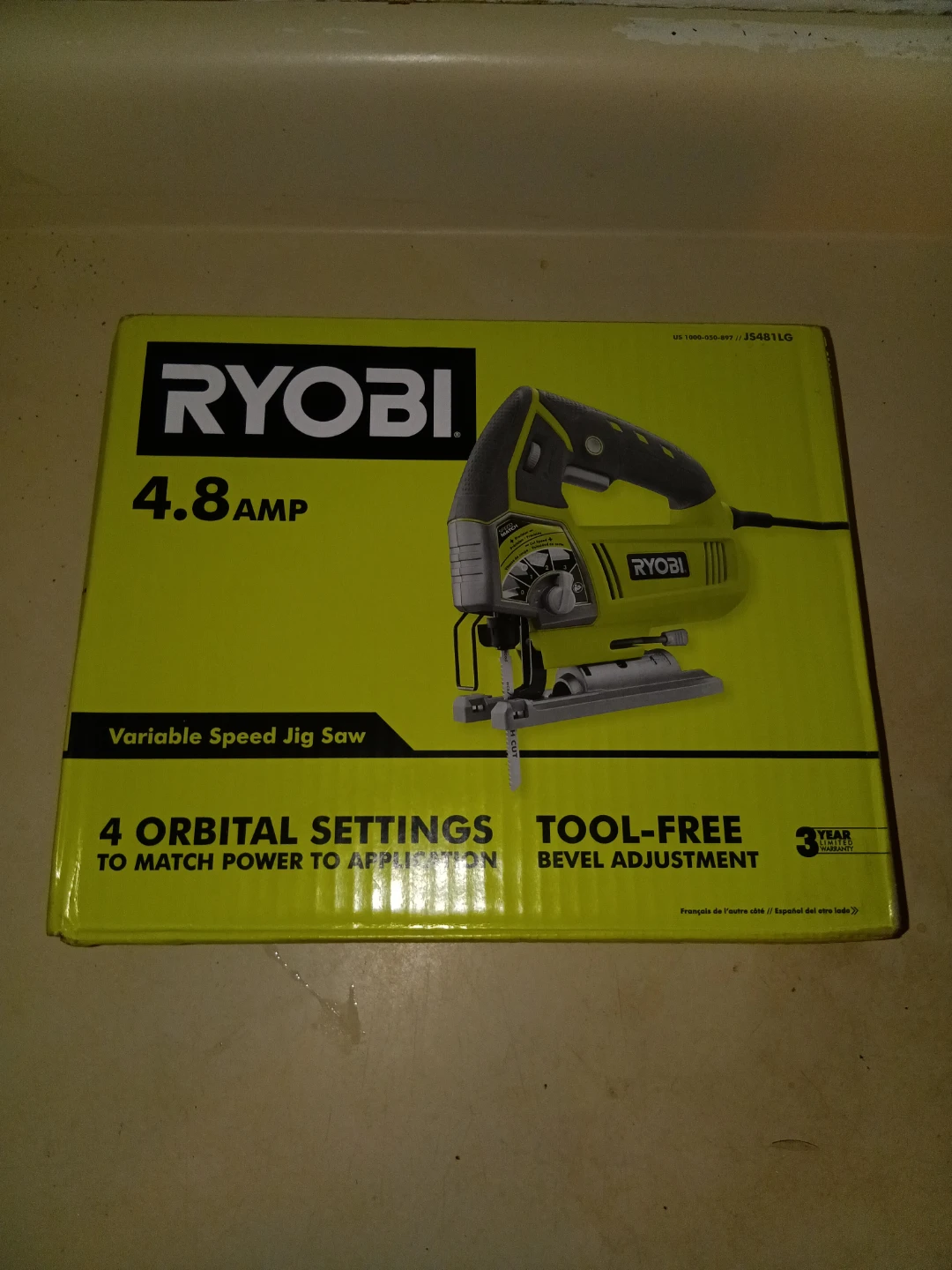 Ryobi 4.8 Amp Variable Speed Jig Saw