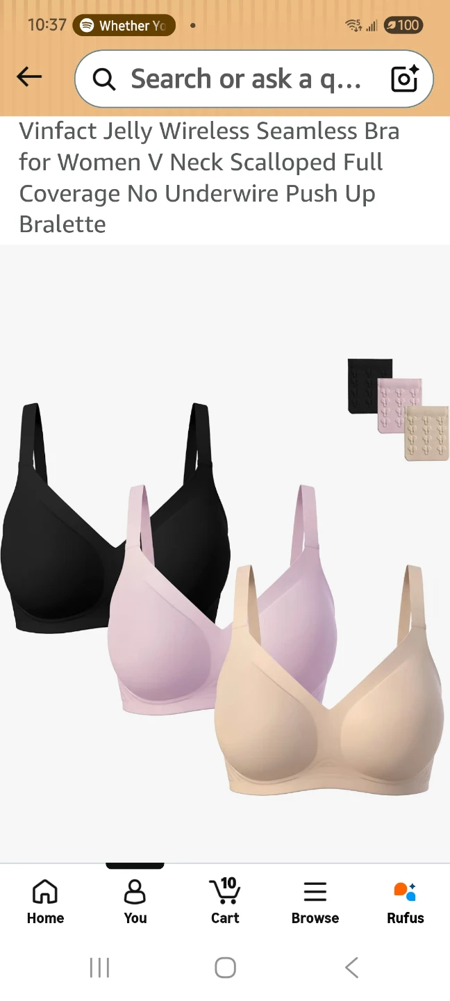 Vinfact Jelly Wireless Seamless Bra