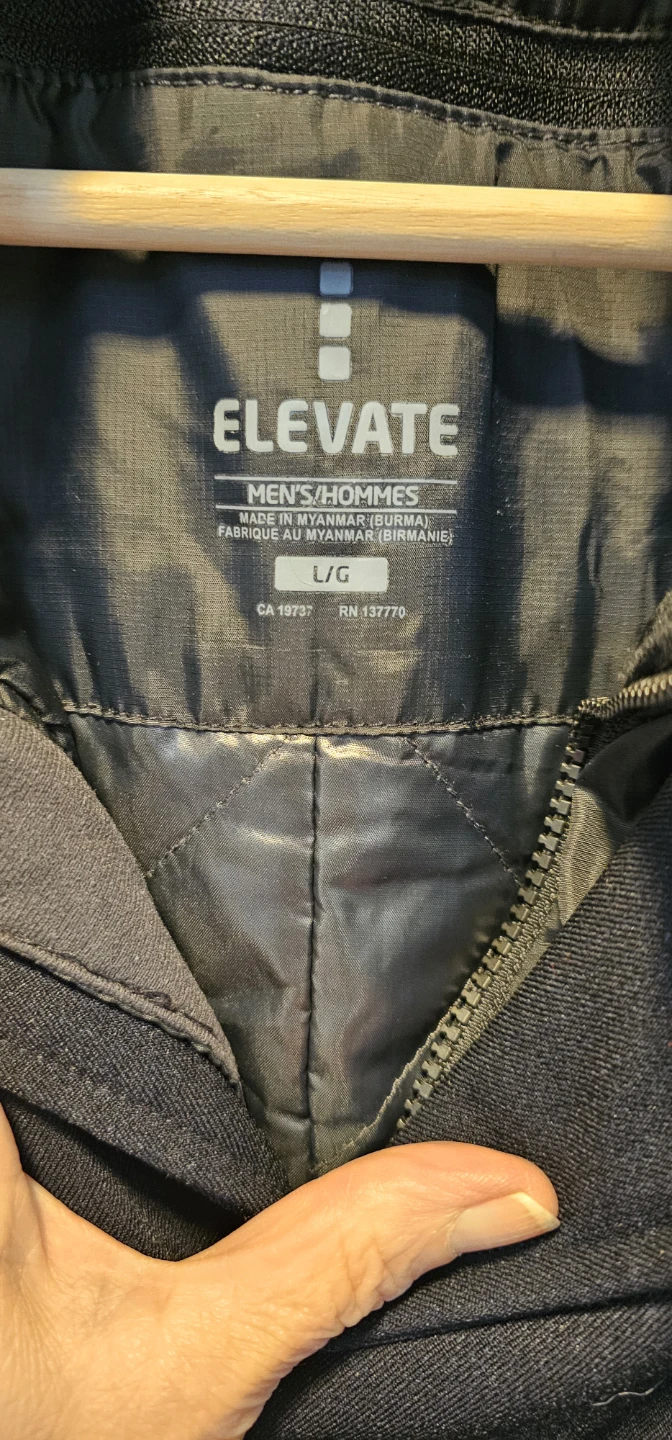 Elevate Black Men's Coat - Large - photo 2