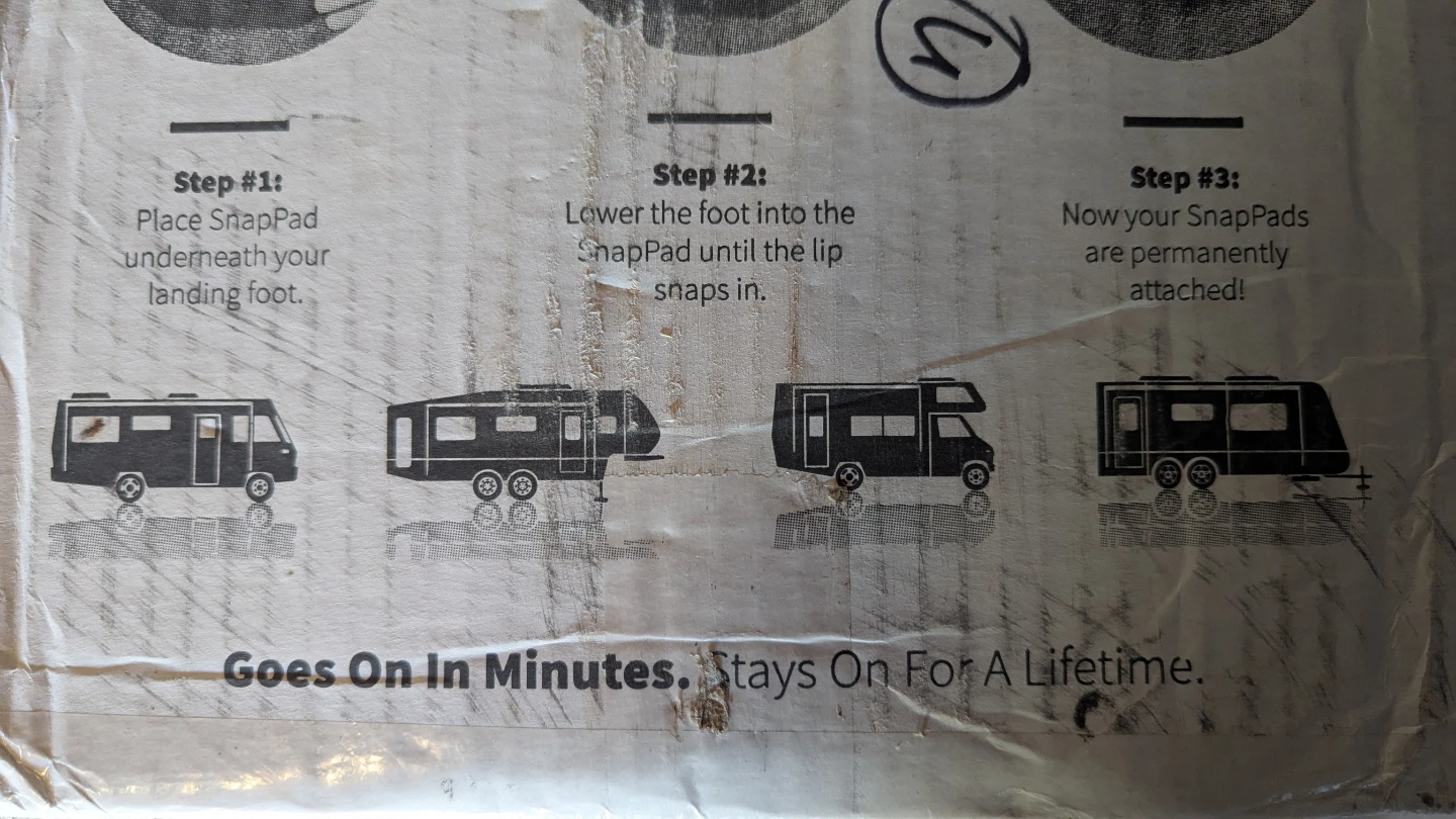 NEW SnapPad RV Motorhome Jack Pads - photo 3