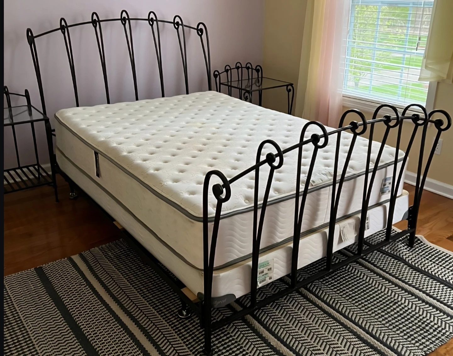Wrought Iron Queen Size Bed Frame