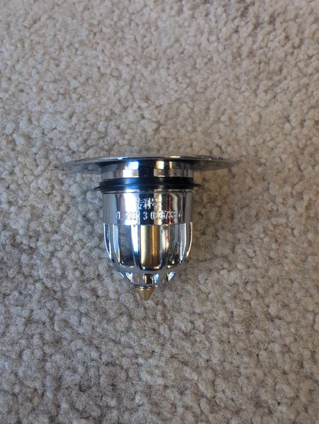 Set of 5 Chrome Pop-Up Sink Stoppers - photo 3