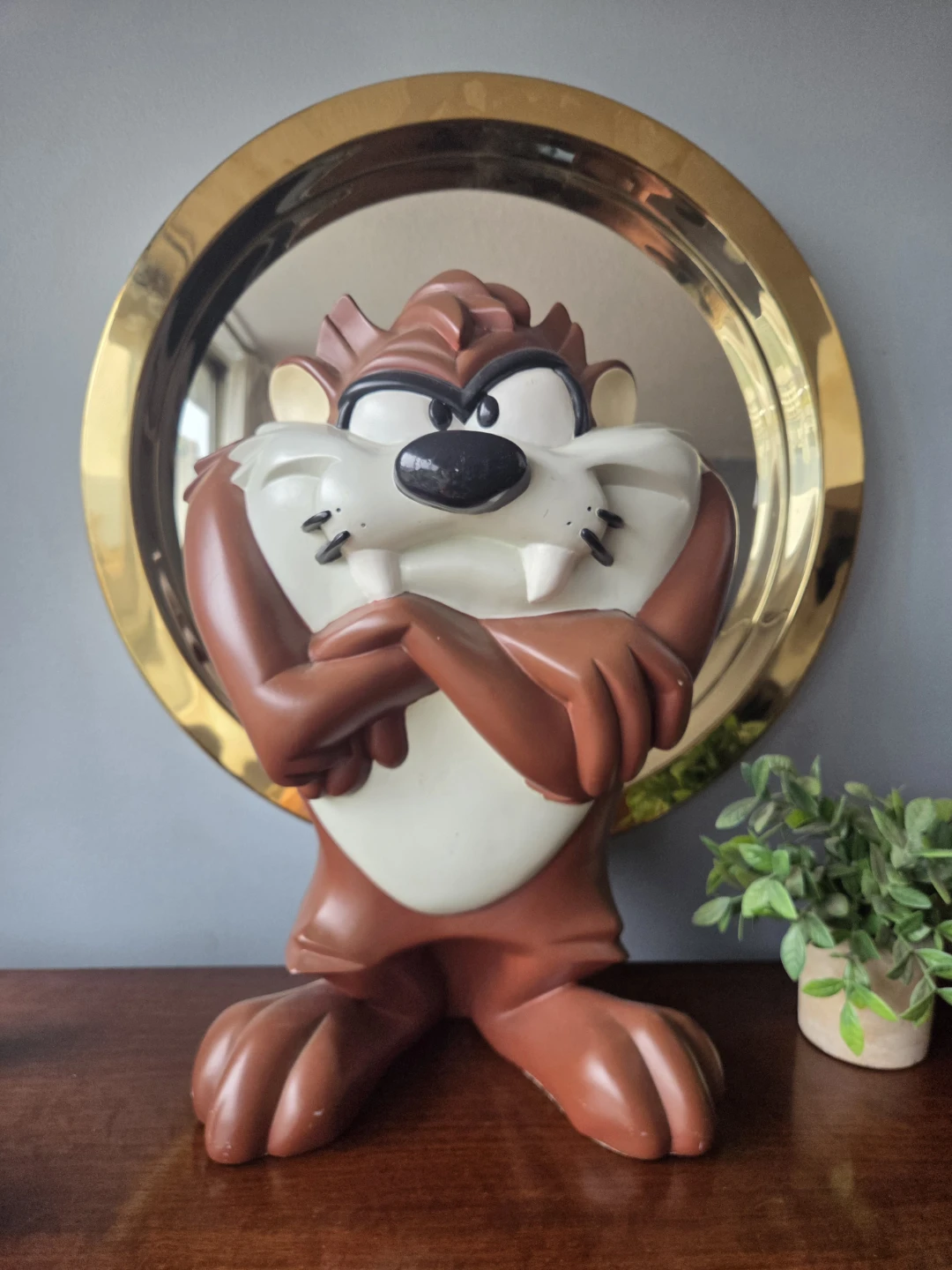 Vintage Large (18") Taz Tasmanian Devil Office WB Figurine