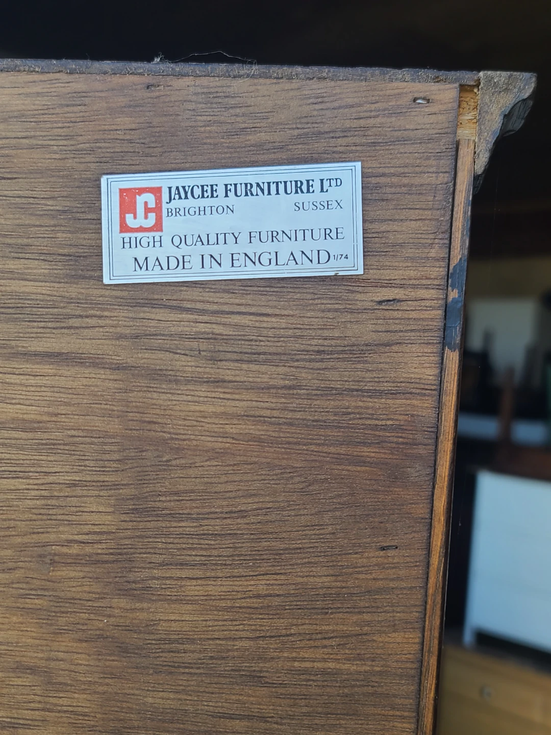 Beautiful vintage Jaycee Furniture corner cabinet - photo 4
