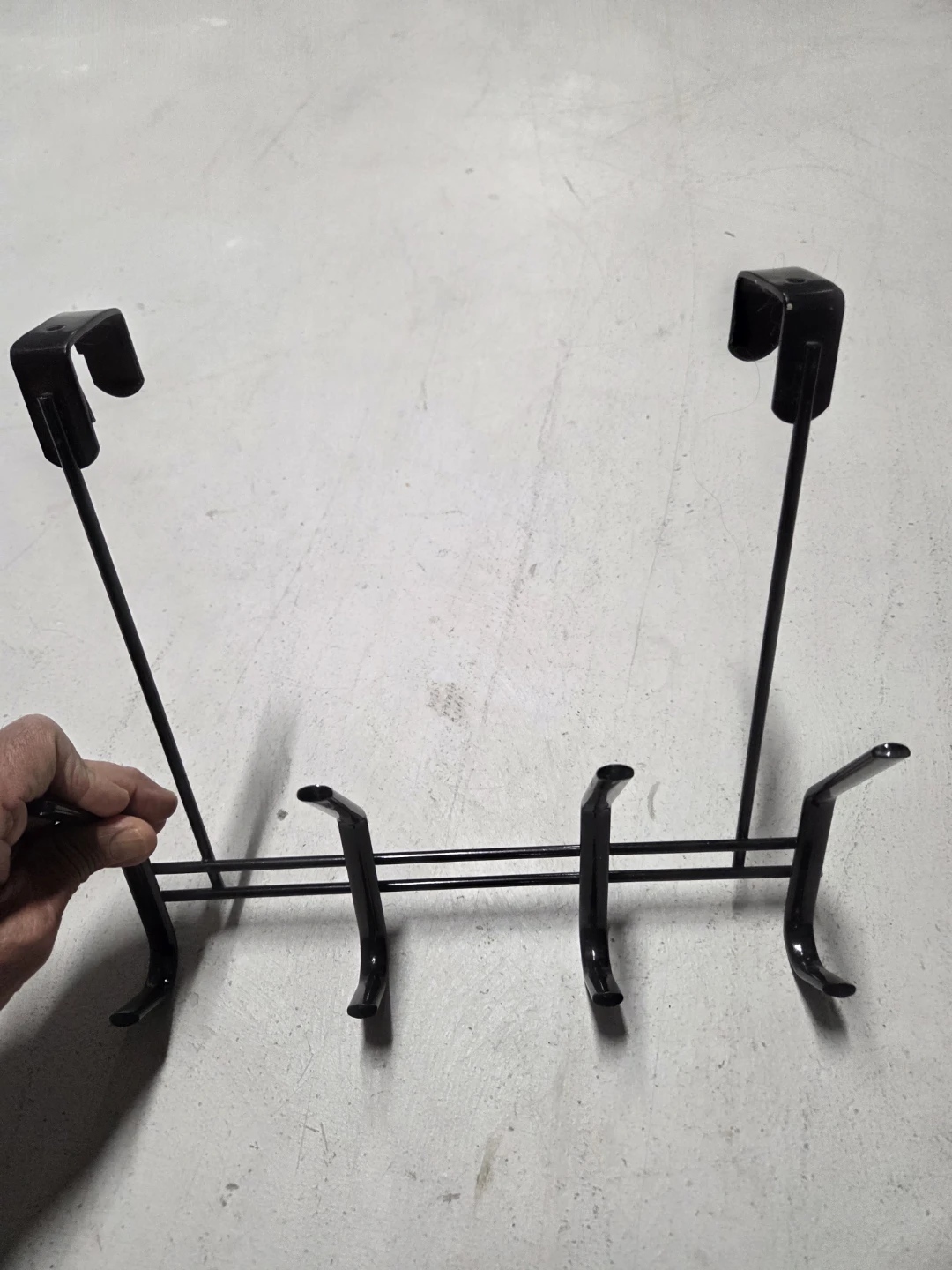 Black Over-the-Door Coat Rack - photo 2