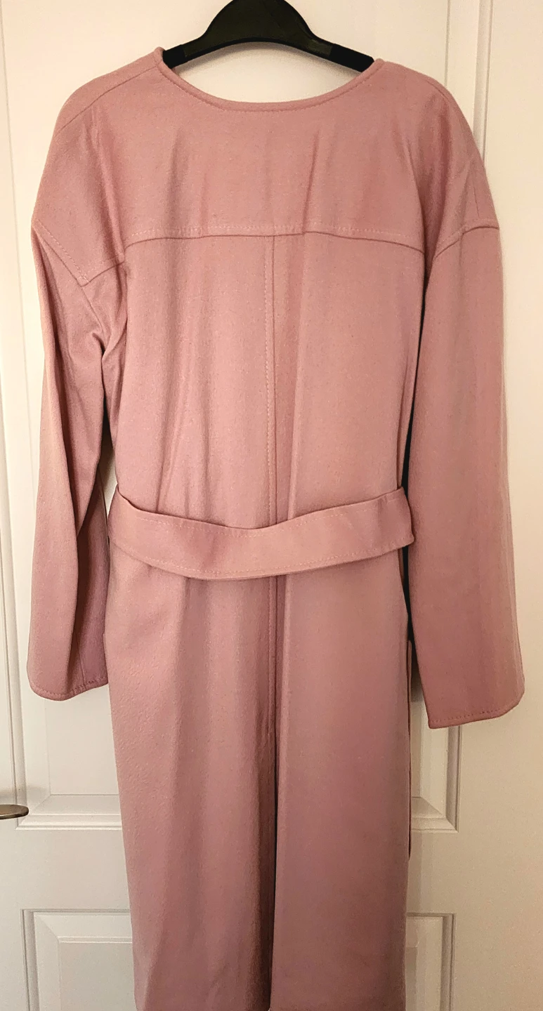 Dusty Rose Belted Trench Coat - photo 3