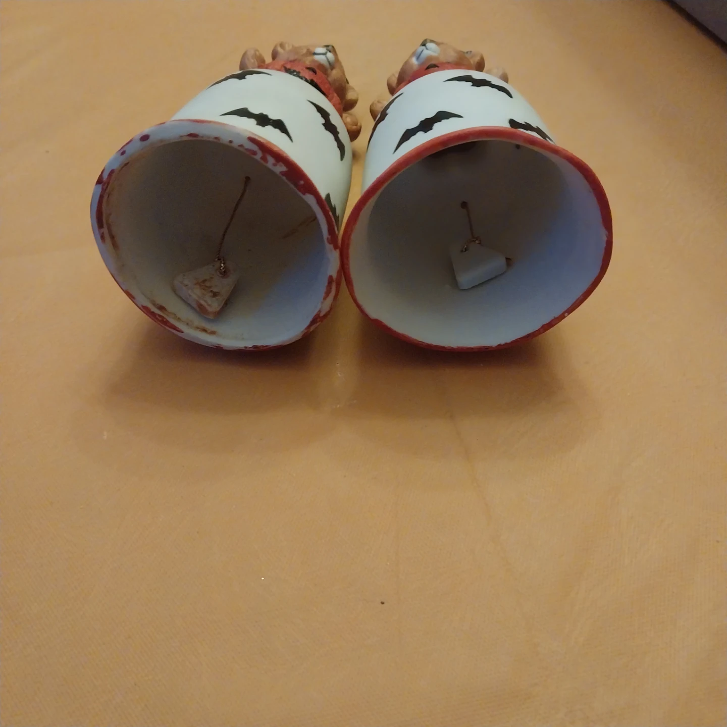Set of 2 Ceramic Halloween Bear Bells - photo 2
