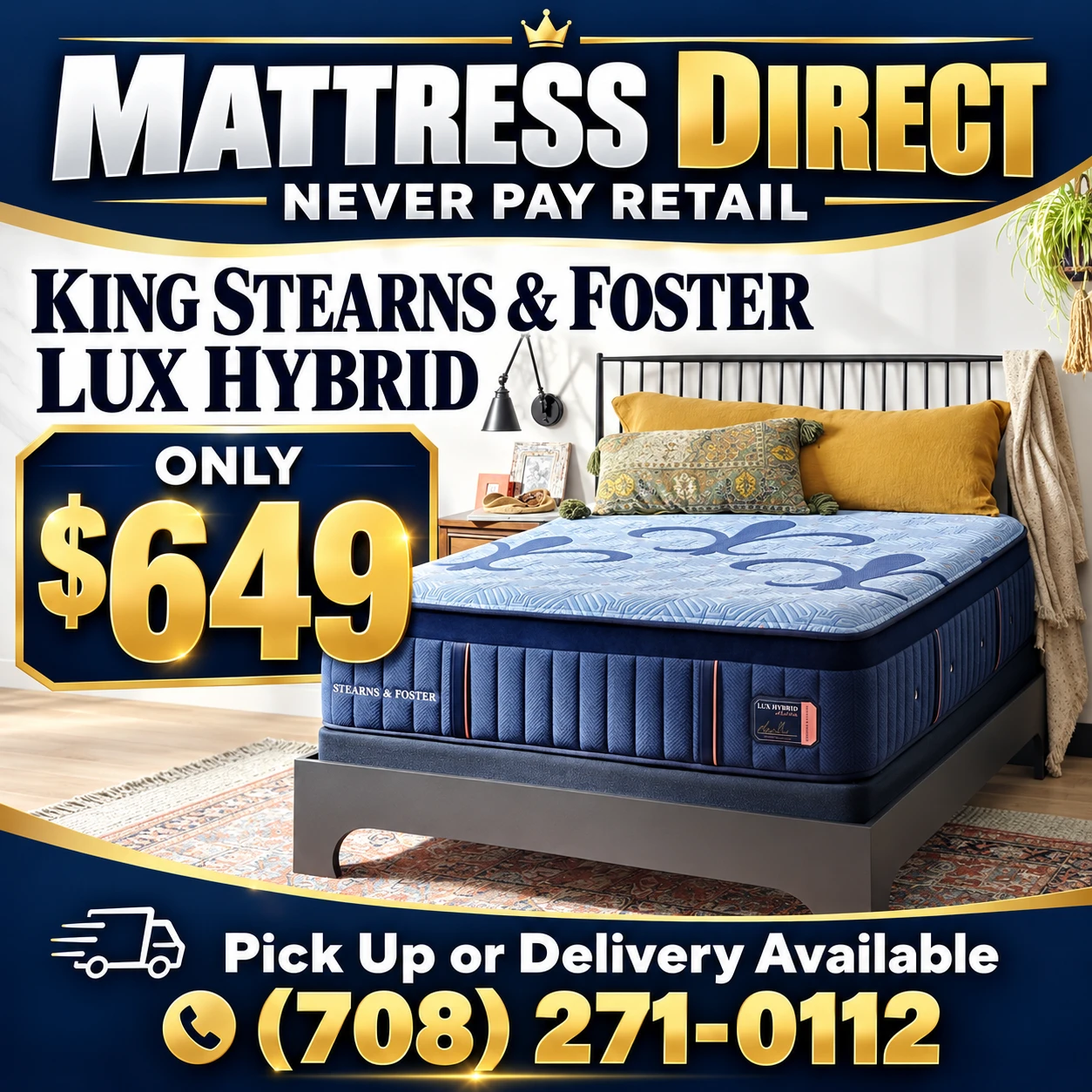 King Stearns And Foster Lux Hybrid