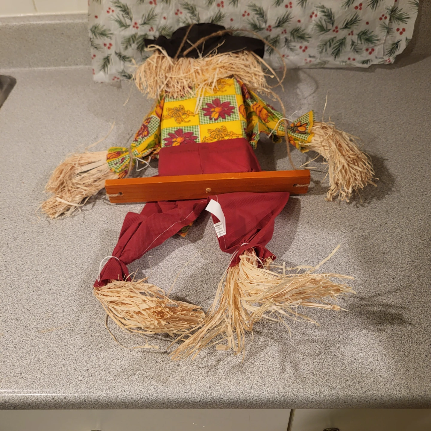 Decorative fall harvest scarecrow doll - photo 4