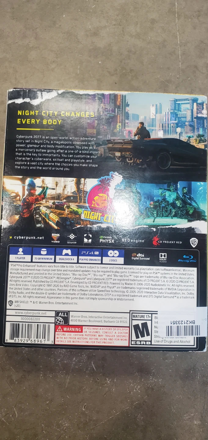 Cyberpunk 2077 for PlayStation 4 - photo 2