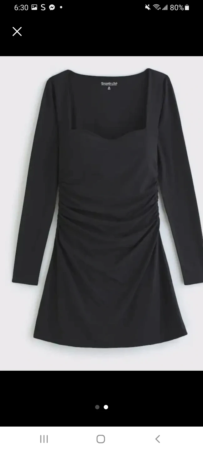 Abercrombie & Fitch Black Long Sleeve Top XS