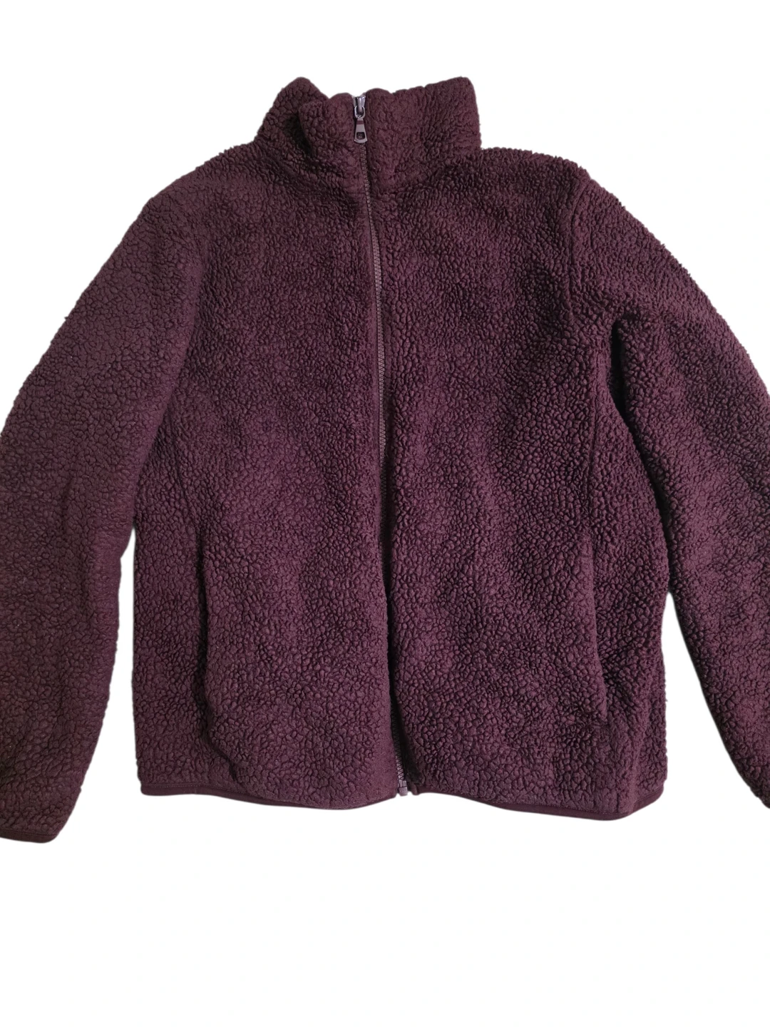 Uniqlo Fleece Full-Zip Jacket Purple
