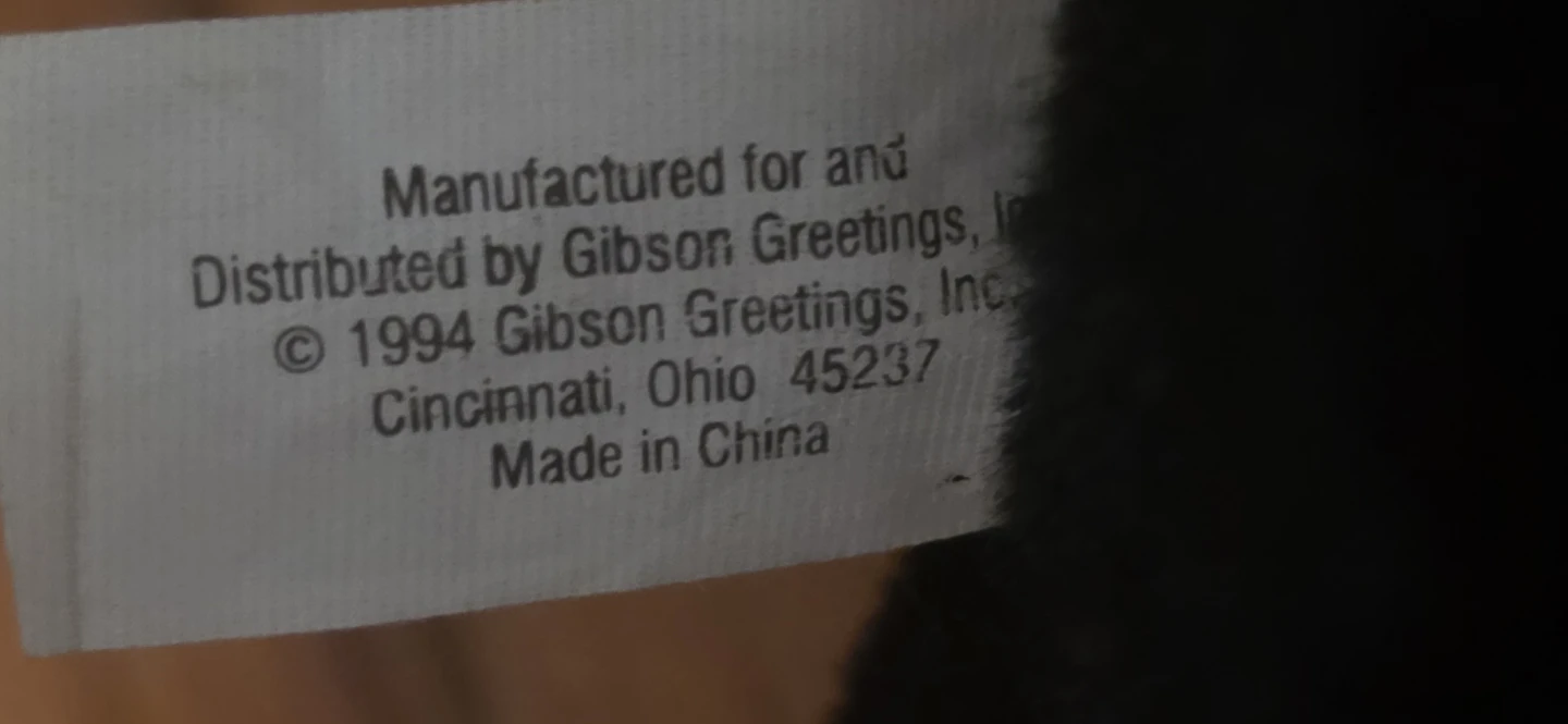Vintage 1994 Gibson Greetings Plush Cat - photo 5