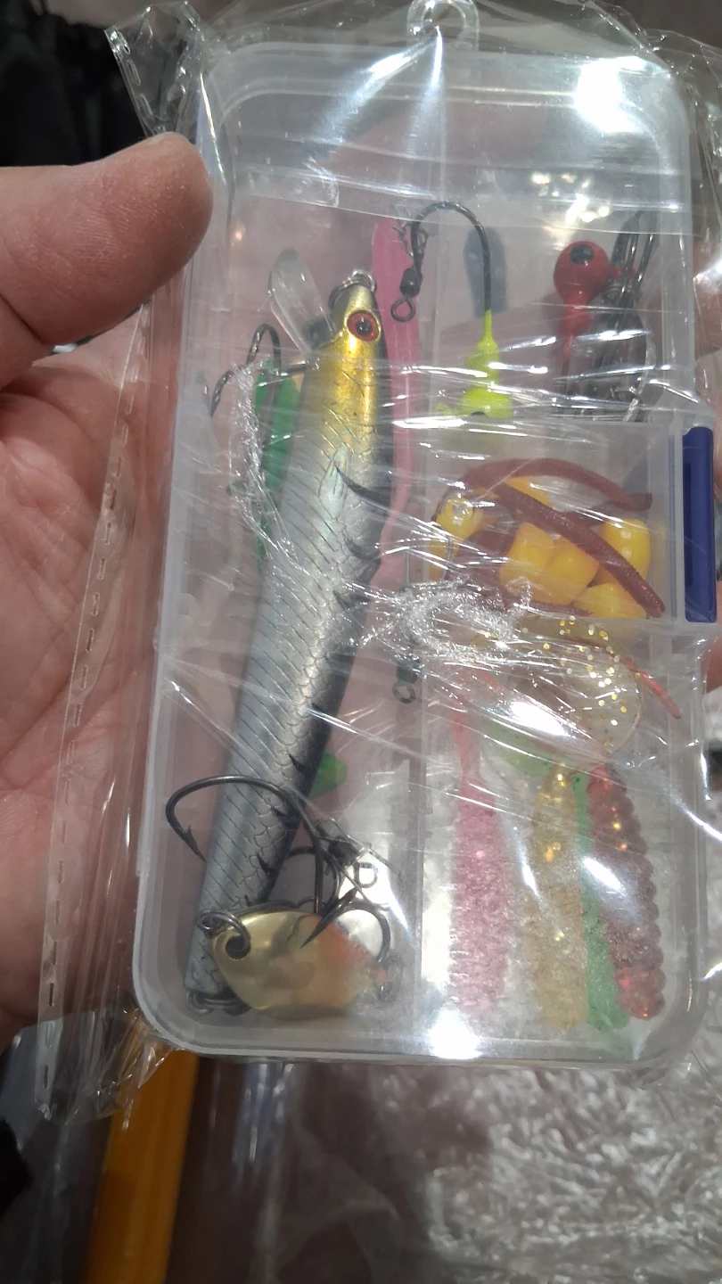 Fishing rod Carbon Fiber Reel Lures complete set - photo 2