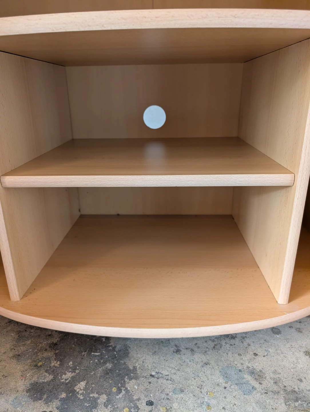 Light Wood Storage Cabinet with Shelves - photo 5