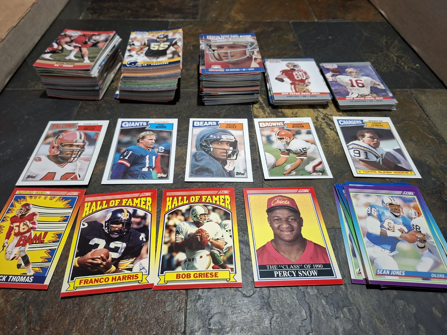 Assorted Vintage NFL Football Trading Cards