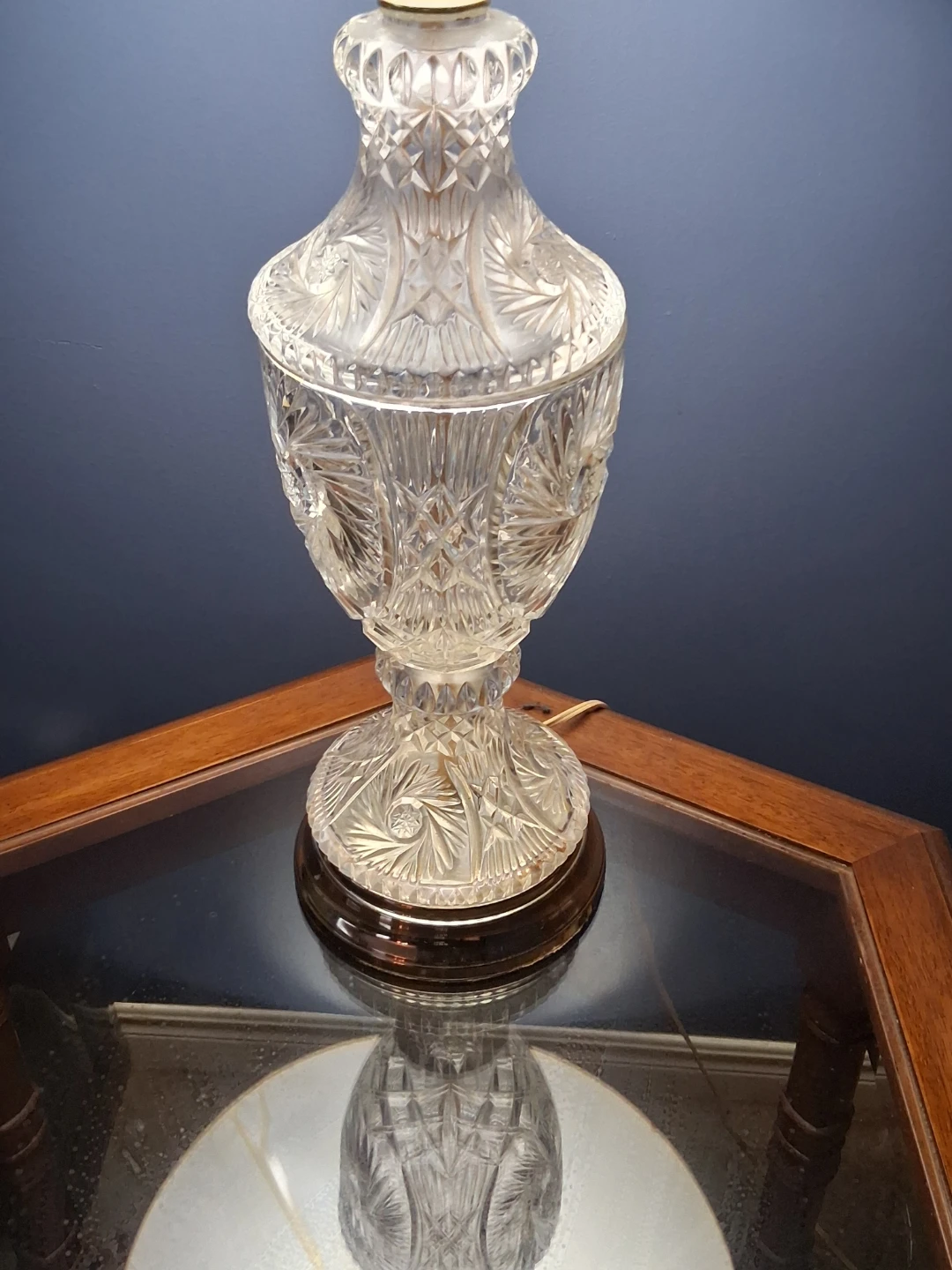 Vintage Crystal Table Lamp
