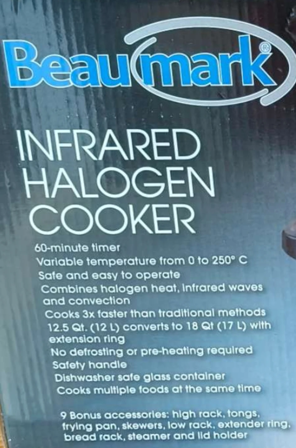Beaumark Infrared Halogen Cooker - photo 2