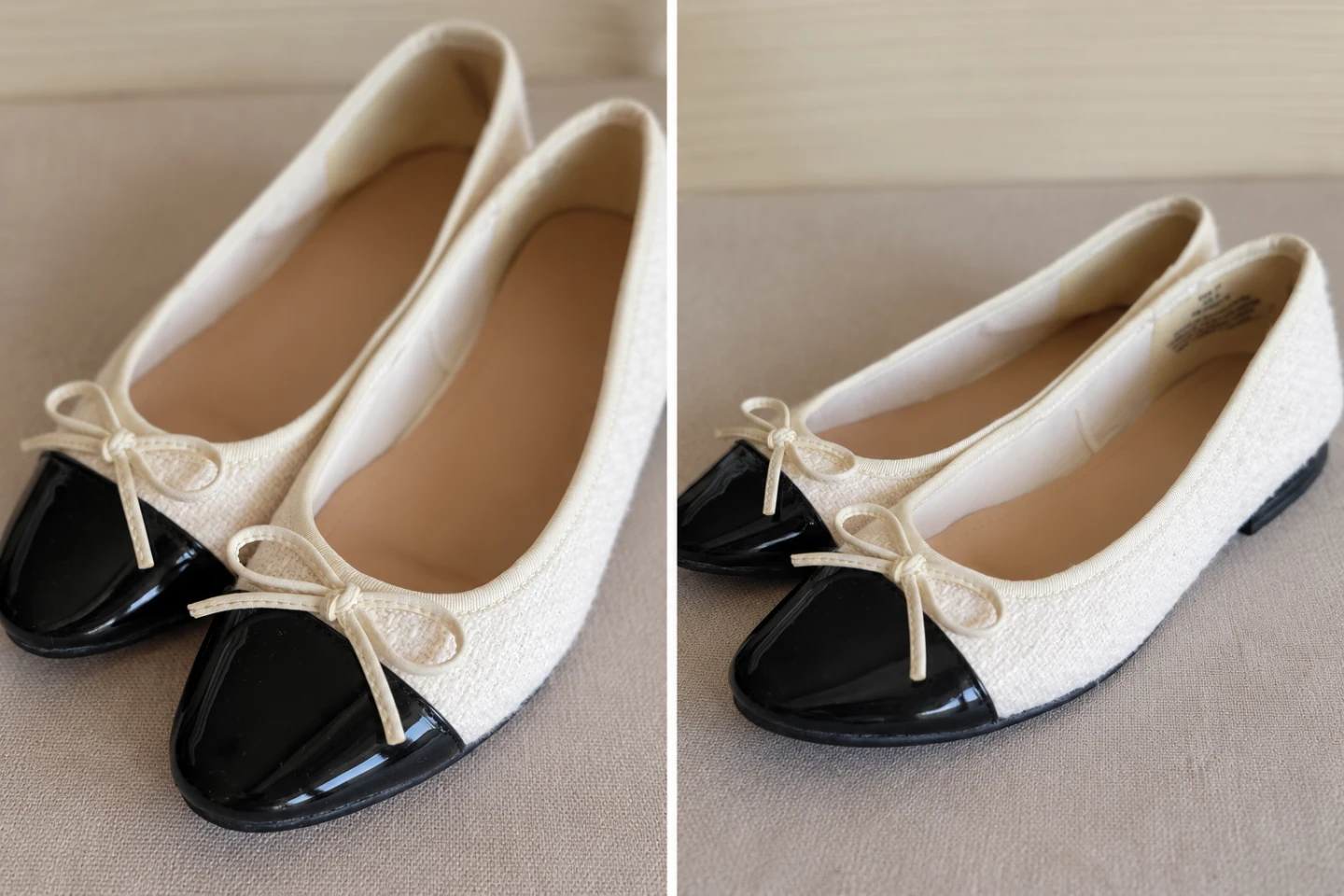 H&M Tweed Ballet Flats – Chanel-Style, Size 39 | Like New - photo 4